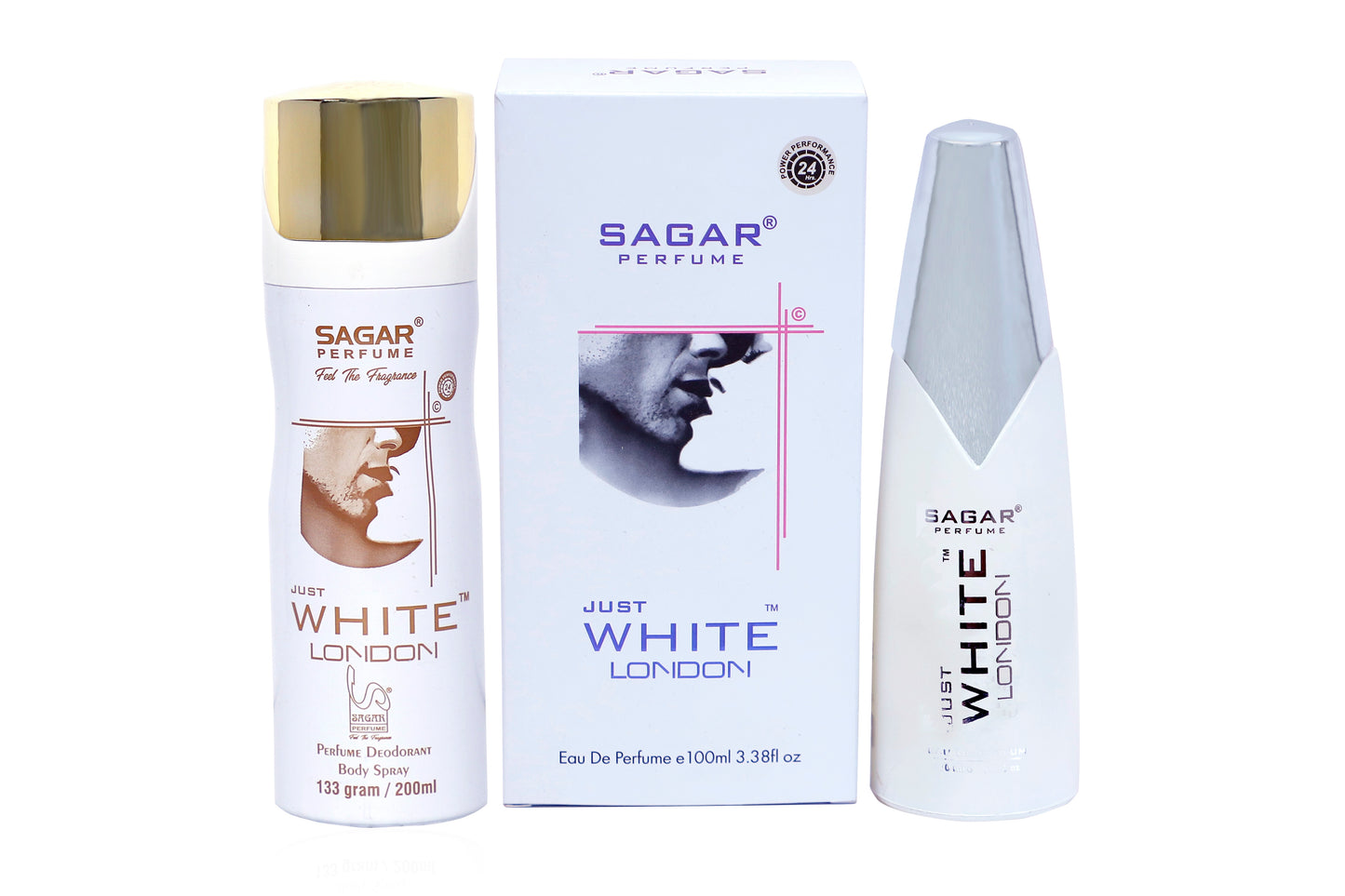 Sagar Just White London Deodorant And Perfume Combo