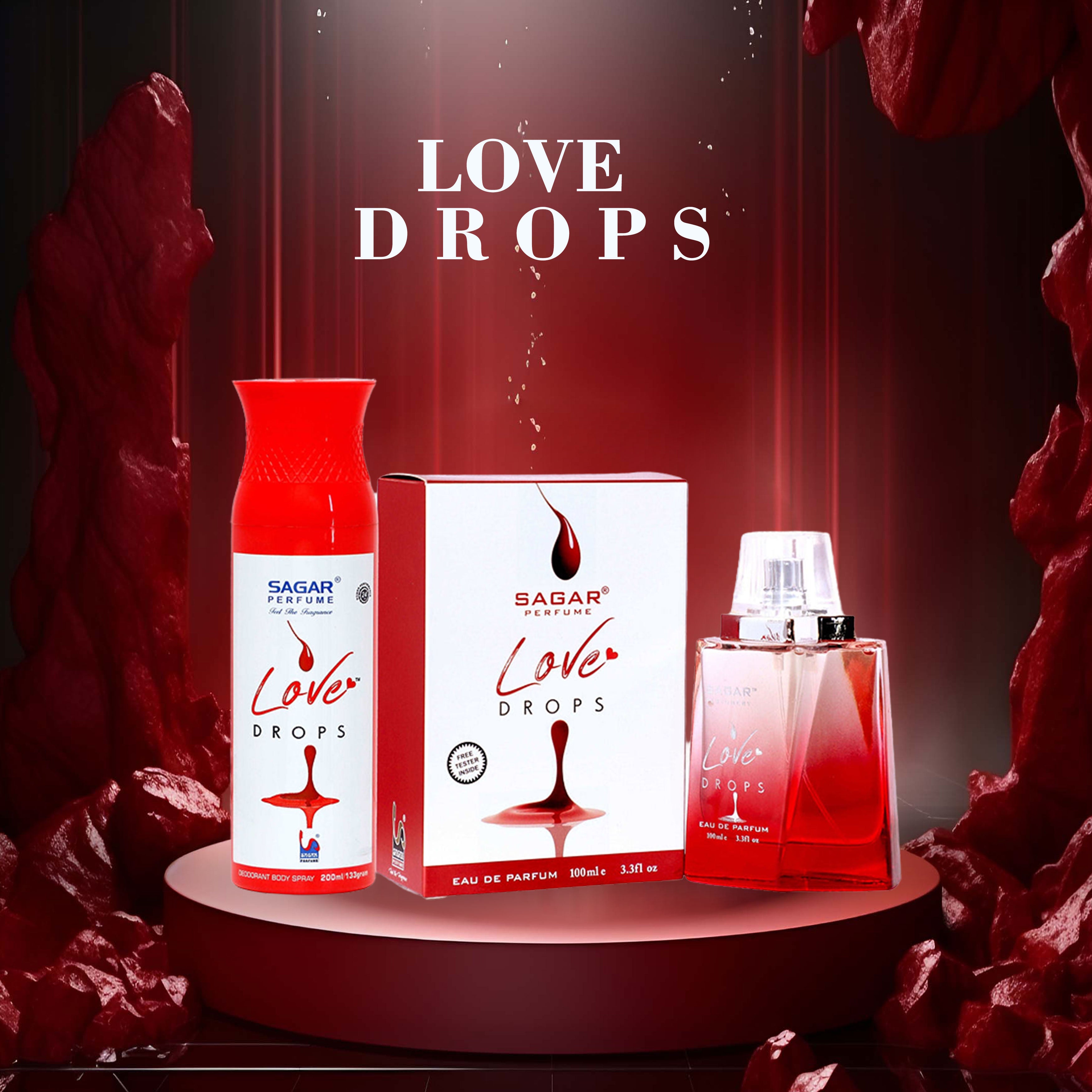 Sagar Love Drops Deodorant And Perfume Combo