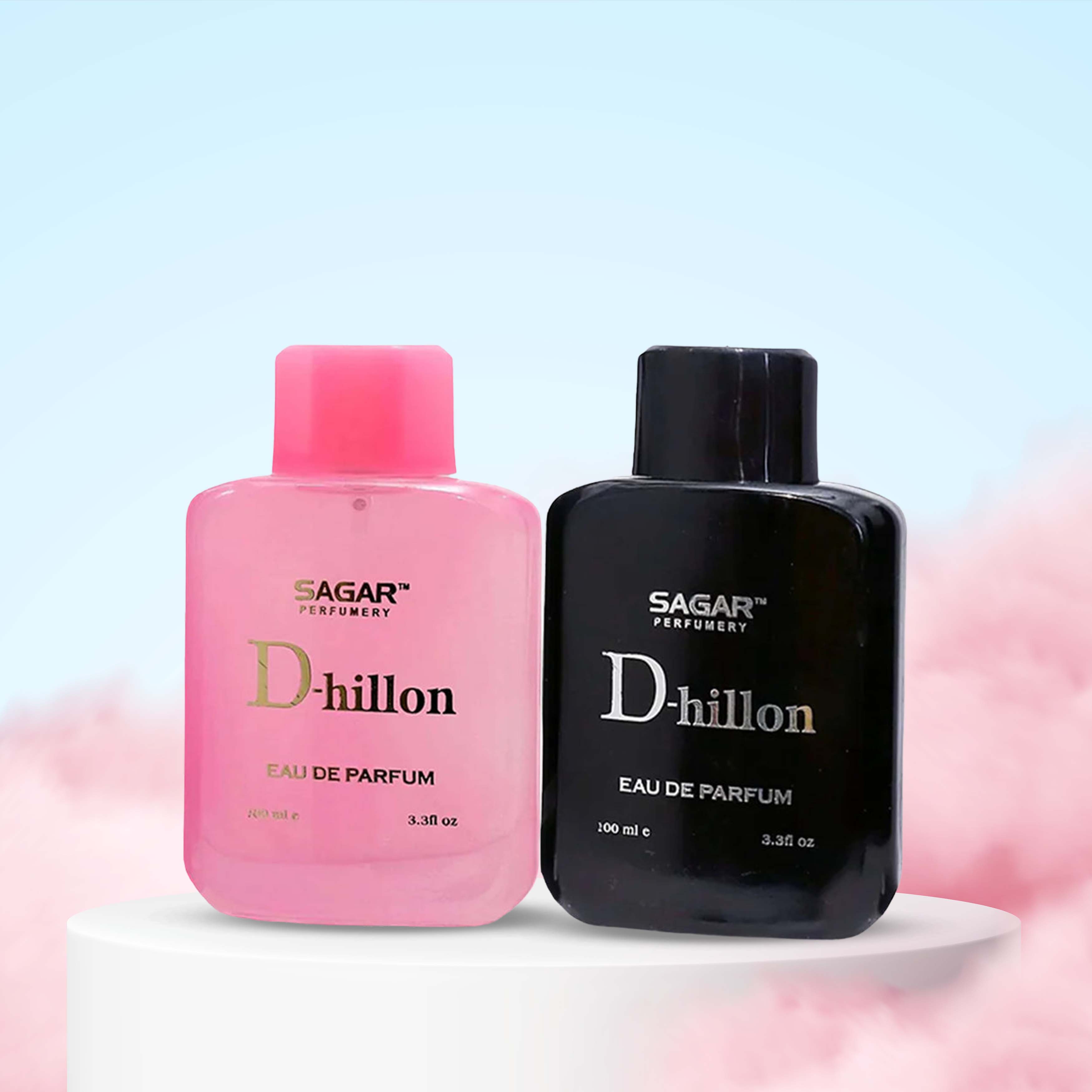 100 ML D-HILLON BLACK & 100 ML D-HILLON PINK PERFUME COMBO
