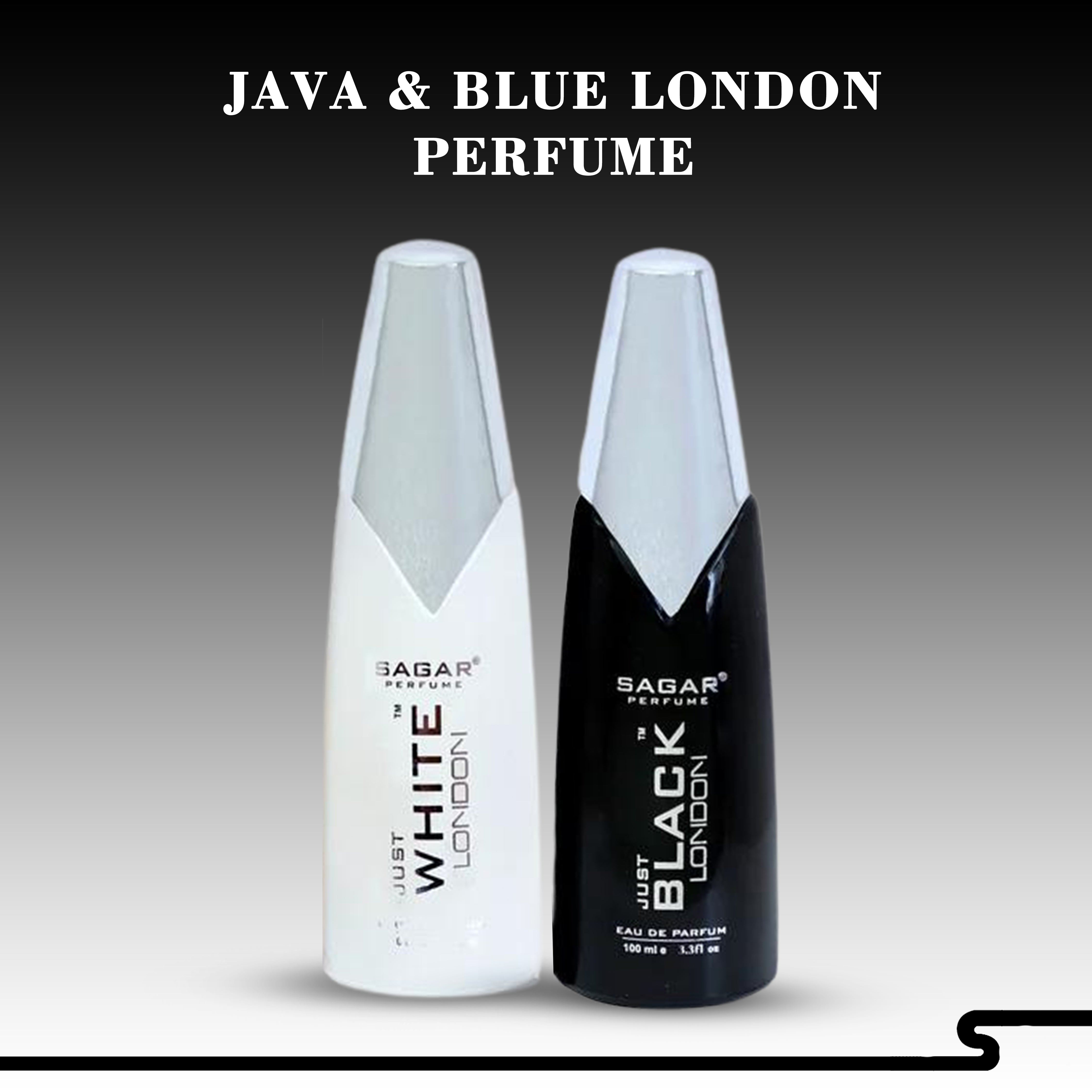 100 ML JUST WHITE LONDON & 100 ML JUST BLACK LONDON PERFUME COMBO