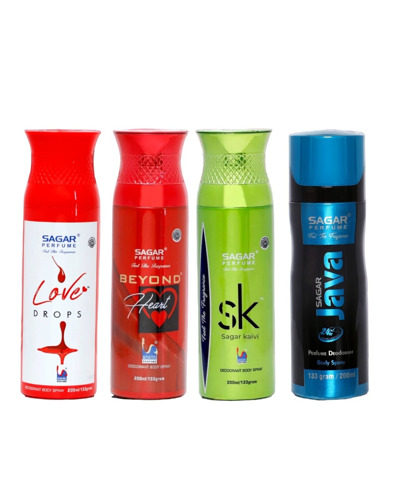 4 Pcs Deodorant Combo