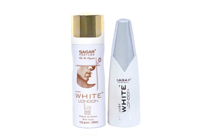 Sagar Just White London Deodorant And Perfume Combo
