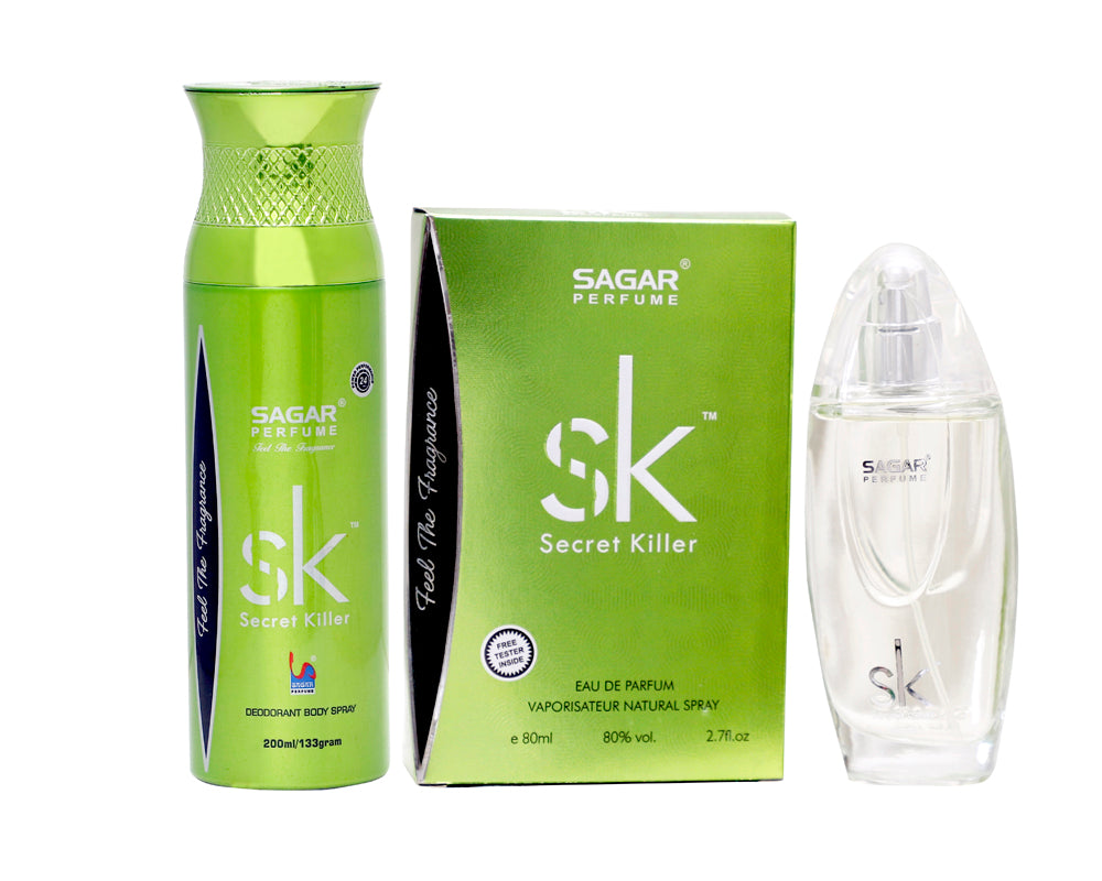 Sagar Secret Killer Green Deodorant And Perfume Combo