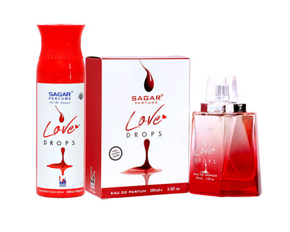 Sagar Love Drops Deodorant And Perfume Combo