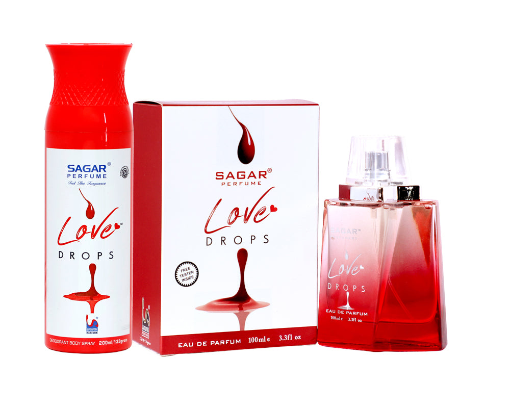 Sagar Love Drops Deodorant And Perfume Combo