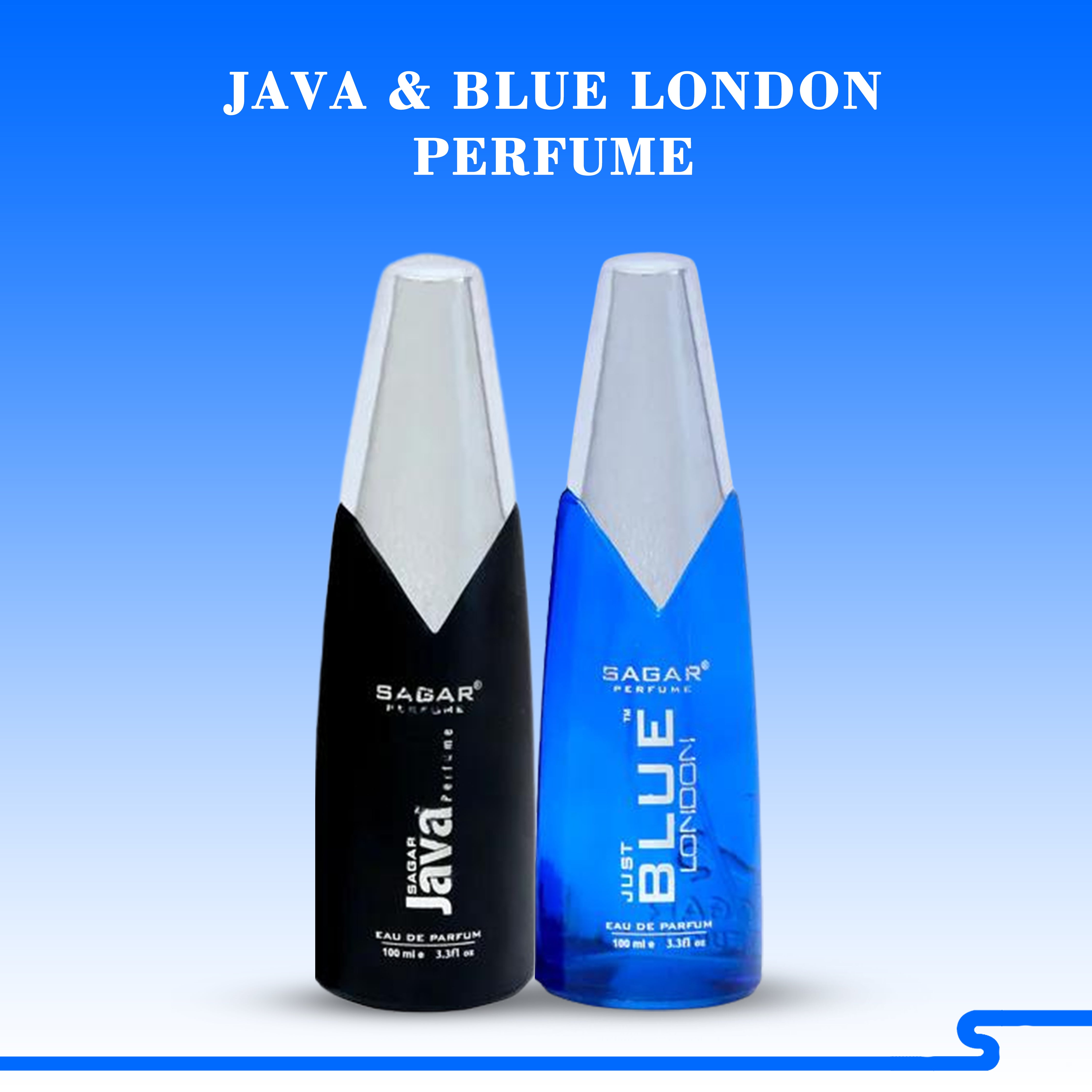 100 ML JUST BLUE LONDON & 100 ML SAGAR JAVA PERFUME COMBO