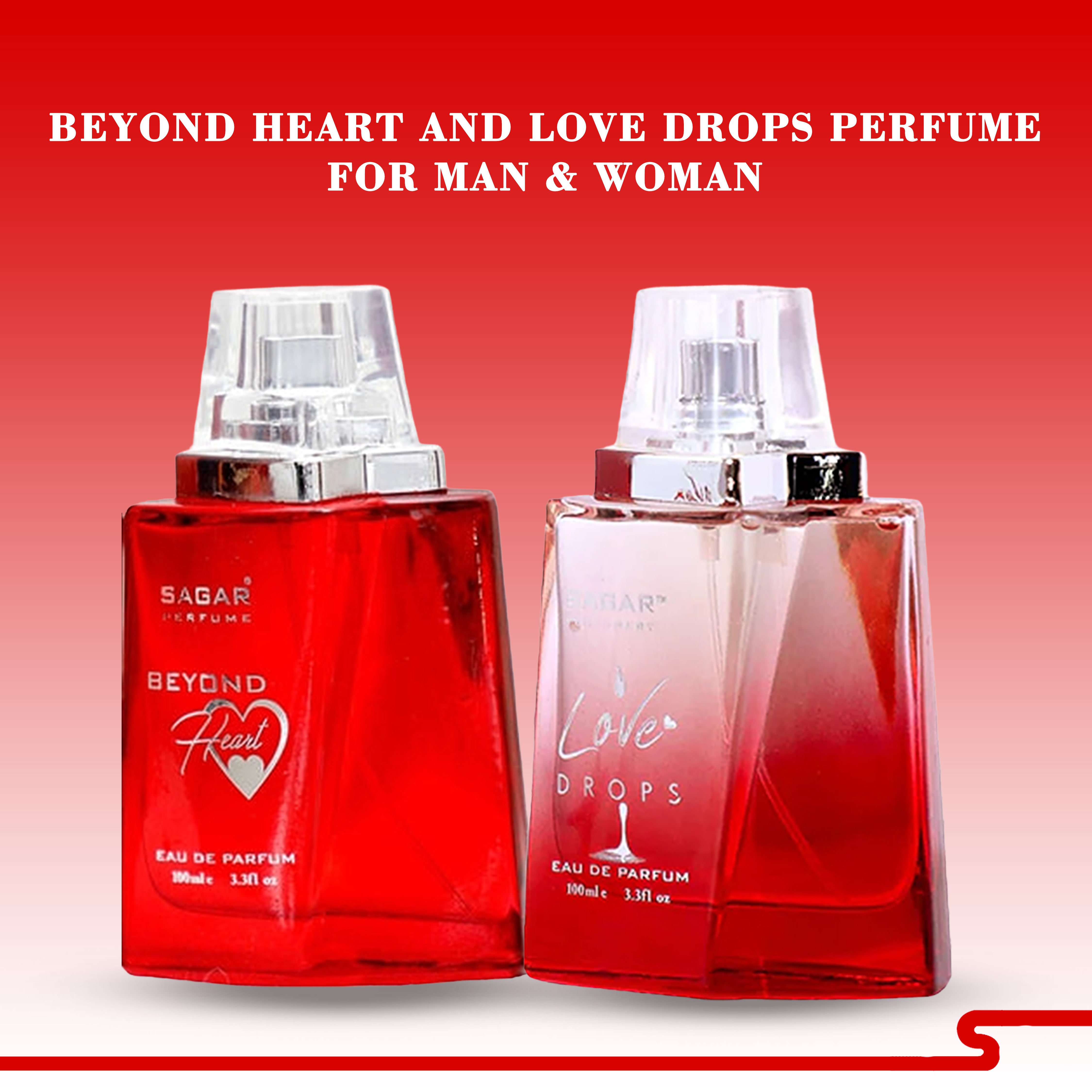 100 ML LOVE DROPS & 100 ML BEYOUND HEART PERFUME COMBO