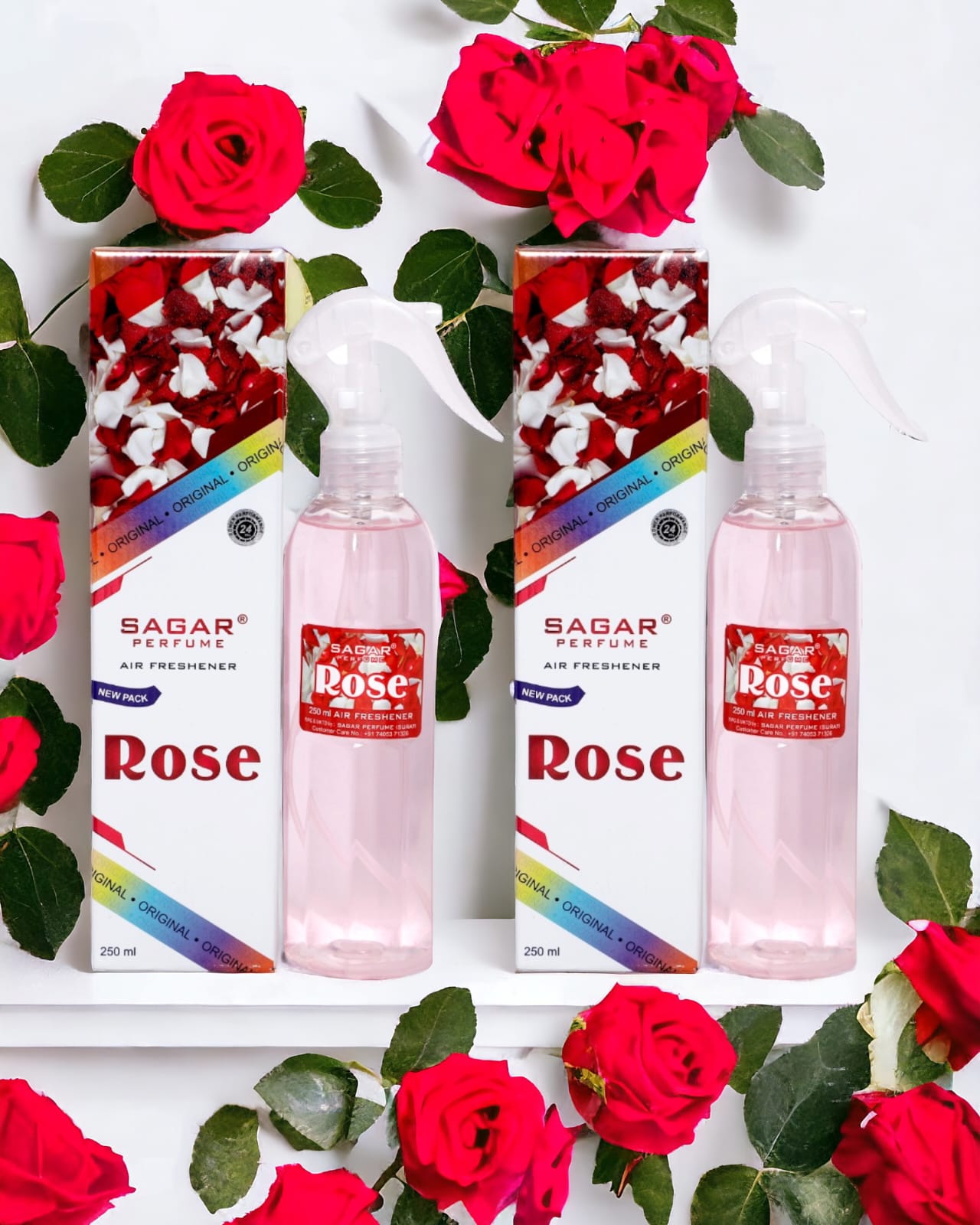 Rose Room Freshener 2 Pcs Combo - 250ml