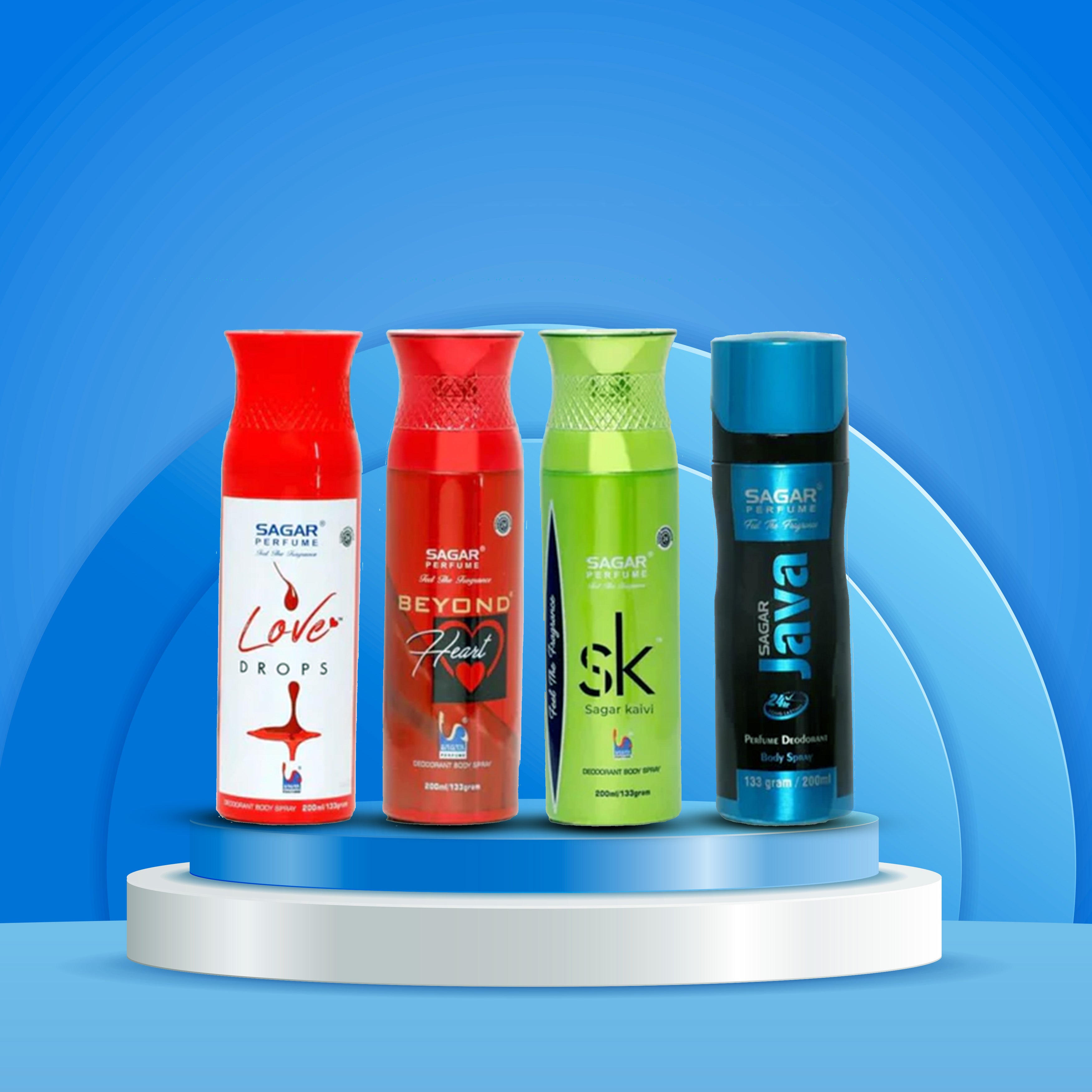 4 Pcs Deodorant Combo